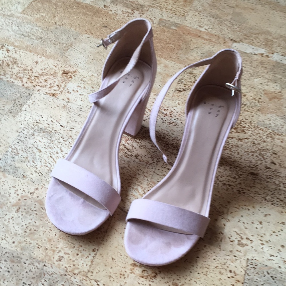 Blush pink heels